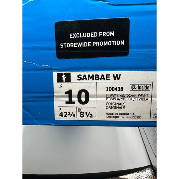 Adidas Sambae Wmns “White Scarlet Gum” size 10 women’s - Picture 7 of 7